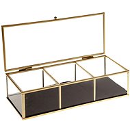 ATMOSPHERA Small glass jewellery box gold - Jewellery Box