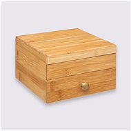 5FIVE Small jewellery box with mirror Bamboo - Jewellery Box