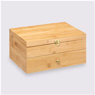 5FIVE Large jewellery box with mirror Bamboo - Jewellery Box