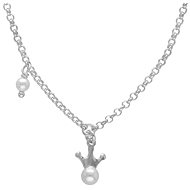 VICTORIA CRUZ Magic Necklace Crown with pearl (Ag 925/1000, 3,1 g) - Necklace