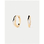 PDPAOLA Gold plated earrings Onda Hoops AR01-C12-U (Ag 925/1000, 2,23 g) - Earrings
