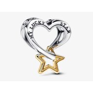 PANDORA Moments 763513C00 Star for luck with heart (Ag925/1000, 1.2g) - Bead (Charm)