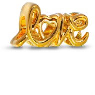 PANDORA Moments 763055C00 with "Love" inscription - Bead (Charm)