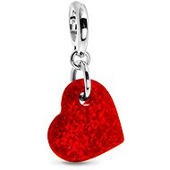 PANDORA Moments 793348C01 Opalescent Red Heart Pendant (Ag925/1000, 1g) - Charm