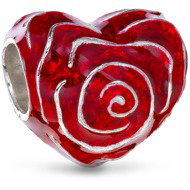 PANDORA Moments 793673C01 Rose Heart (Ag925/1000, 2.8g) - Bead (Charm)