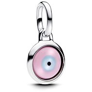 PANDORA Moments 793693C00 Mini "Evil Eye" Amulet Charm with Murano Glass (Ag925/1000, 1g) - Charm