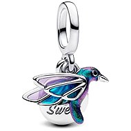 PANDORA 793746C01 Double Pendant Hummingbird (Ag925/1000, 1.5g) - Charm