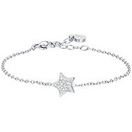 LUCA BARRA Steel bracelet with star and crystals - Bracelet