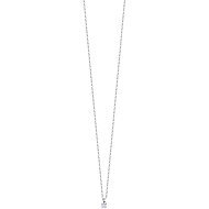 LUCA BARRA Necklace with thin steel dots with white crystal - Necklace