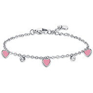 Girl's steel bracelet with heart - Bracelet