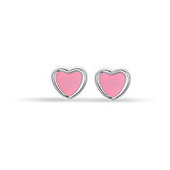 LUCA BARRA Steel earrings with hearts for girls - Earrings