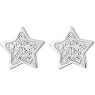 LUCA BARRA Steel earrings with star and crystals - Earrings