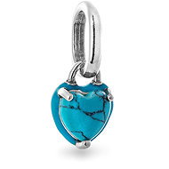 PANDORA 793827C01 Mini Heart Turquoise Pendant (Ag925/1000, 0.6g) - Charm