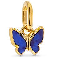 PANDORA 763825C01 Mini Pendant Blue Butterfly (Ag925/1000, 0.7g) - Charm
