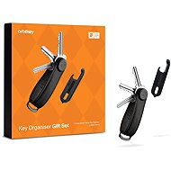 ORBITKEY Key Organiser Crazy Horse + Multitool V2 Set - Black - Keychain