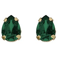 VICTORIA CRUZ Birthstone Emerald (Ag925/1000, 1,3 g) - Earrings