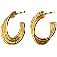 VICTORIA CRUZ Nivola gold (Ag925/1000, 3,15 g) - Earrings