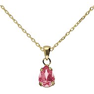 VICTORIA CRUZ Short Birthstone Rose (Ag925/1000, 2,2 g) - Necklace