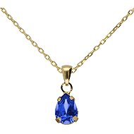 VICTORIACRUZ Short Birthstone Sapphire (Ag925/1000, 2,2 g) - Necklace