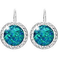 JSB Bijoux Opals with Swarovski crystal stones Belt 92400025pas (Ag925/1000, 2,1 g) - Earrings
