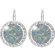 JSB Bijoux Opals with Swarovski Australian Shadow crystal stones 92400025aust (Ag925/1000, 2,1 g) - Earrings