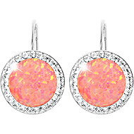 JSB Bijoux Opals with Swarovski crystal stones Peach Pastel 92400025pea (Ag925/1000, 2,1 g) - Earrings