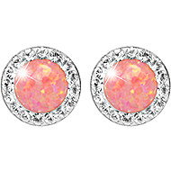 JSB Bijoux Opals with Swarovski Peach Pastel crystal stones 92400040pea (Ag925/1000, 1,4 g) - Earrings