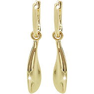 JSB Bijoux Oblong drops of irregular shape gold plated 92400587g (Ag925/1000, 3,5 g) - Earrings