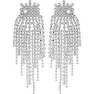 JSB Bijoux Mix of rhinestone and ball chain decorated with Swarovski crystal stones 61410150cr - Earrings
