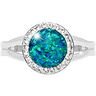 JSB Bijoux Opal with Swarovski crystal stones Belt 92300025pas (Ag925/1000, 2,3 g) - Ring