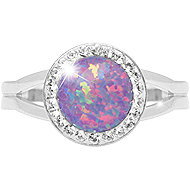 JSB Bijoux Opal with Swarovski Violet crystal stones 92700025vio (Ag925/1000, 2,3 g) - Ring