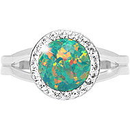 JSB Bijoux Opal with Swarovski crystal stones Mix Green 92700025mixgr (Ag925/1000, 2,3 g) - Ring