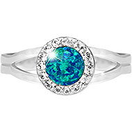 JSB Bijoux Opal with Swarovski crystal stones Belt 92700040pas (Ag925/1000, 2,08 g) - Ring