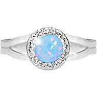JSB Bijoux Opal with Swarovski crystal stones Light Blue 92700040l-bl (Ag925/1000, 2,08 g) - Ring