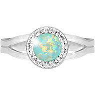 JSB Bijoux Opal with Swarovski crystal stones Pastel Mint Green 92700040mint (Ag925/1000, 2,08 g - Ring