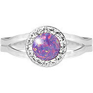JSB Bijoux Opal with Swarovski Violet crystal stones 92700040vio (Ag925/1000, 2,08 g) - Ring