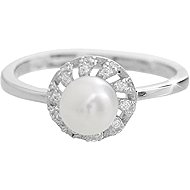 JSB Bijoux River Pearl with Cubic Zirconia Crystal 92700576cr (Ag925/1000, 2,35 g) - Ring