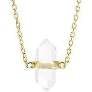 JSB Bijoux Crystal gold plated 92300529g-cr (Ag925/1000, 2,62 g) - Necklace