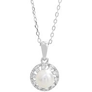 JSB Bijoux River Pearl with Cubic Zirconia Crystal 92300576cr (Ag925/1000, 2,43 g) - Necklace