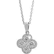 JSB Bijoux Cubic Zirconia Crystal Quatrefoil 92300591cr (Ag925/1000, 2,01 g) - Necklace