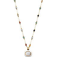 JSB Bijoux Necklace with real stone and beads White 61310288gwh - Necklace