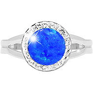 JSB Bijoux Opal with Swarovski Dark Blue crystal stones 92700025dbl (Ag925/1000, 2,3 g) - Ring