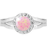 JSB Bijoux Opal with Swarovski Rose crystal stones 92700040ro (Ag925/1000, 2,08 g) - Ring