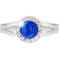 JSB Bijoux Opal with Swarovski Dark Blue crystal stones 92700040dbl (Ag925/1000, 2,08 g) - Ring