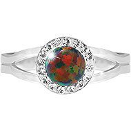JSB Bijoux Opal with Swarovski Vitrail Medium 92700040vm (Ag925/1000, 2,08 g) - Ring