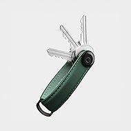 ORBITKEY Key Organiser Matte Leather - Forest - Keychain