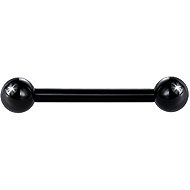 PININ Internally Threaded Tongue Barbell, Black - Piercing