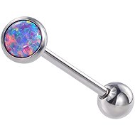 PININ Tongue Bar with Internal Thread, Blue-Yellow - Piercing