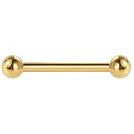 PININ Barbell Tongue Bar with Internal Thread, Gold - Piercing