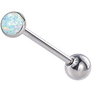 PININ Tongue Barbell, Blue and Yellow - Piercing